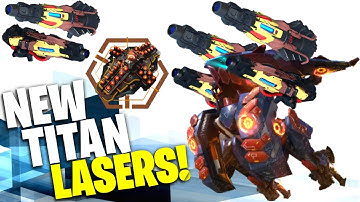New LASER TITAN WEAPONS & Modules! War Robots Test Server Gameplay WR