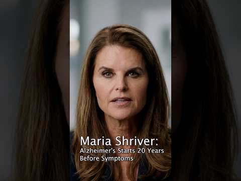 Maria Shriver: Alzheimer's Starts 20 Years Before Symptoms #BrainHealth #Alzheimers #MariaShriver