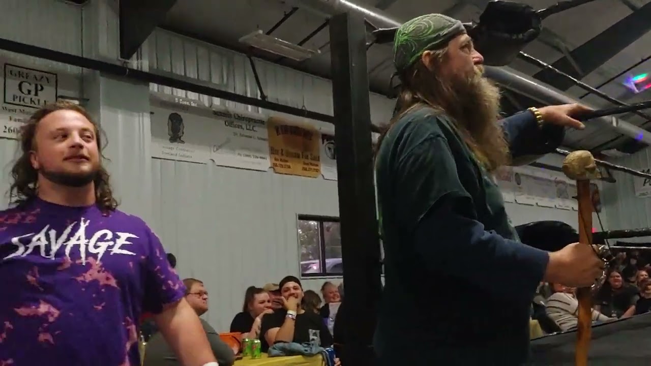 DCCW Commissioner Mick Foley sets the nights Main Event at Cornfield Carnage in Portland, IN 10-1-22