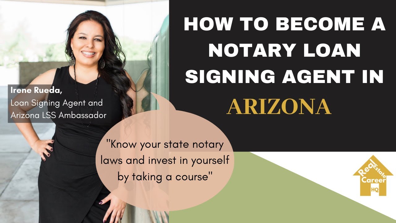 How to a Notary Loan Signing Agent in Arizona? YouTube