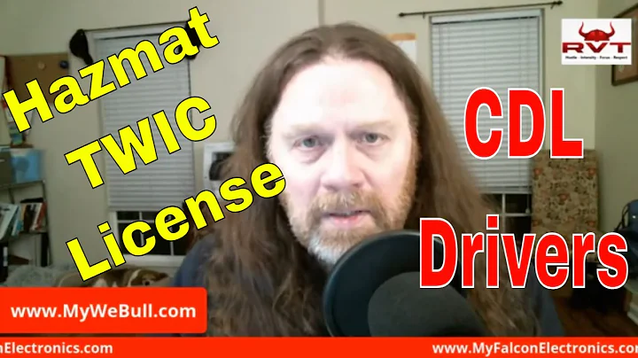 TIPS: Renewing CDL License Hazmat + TWIC Card | Ch...