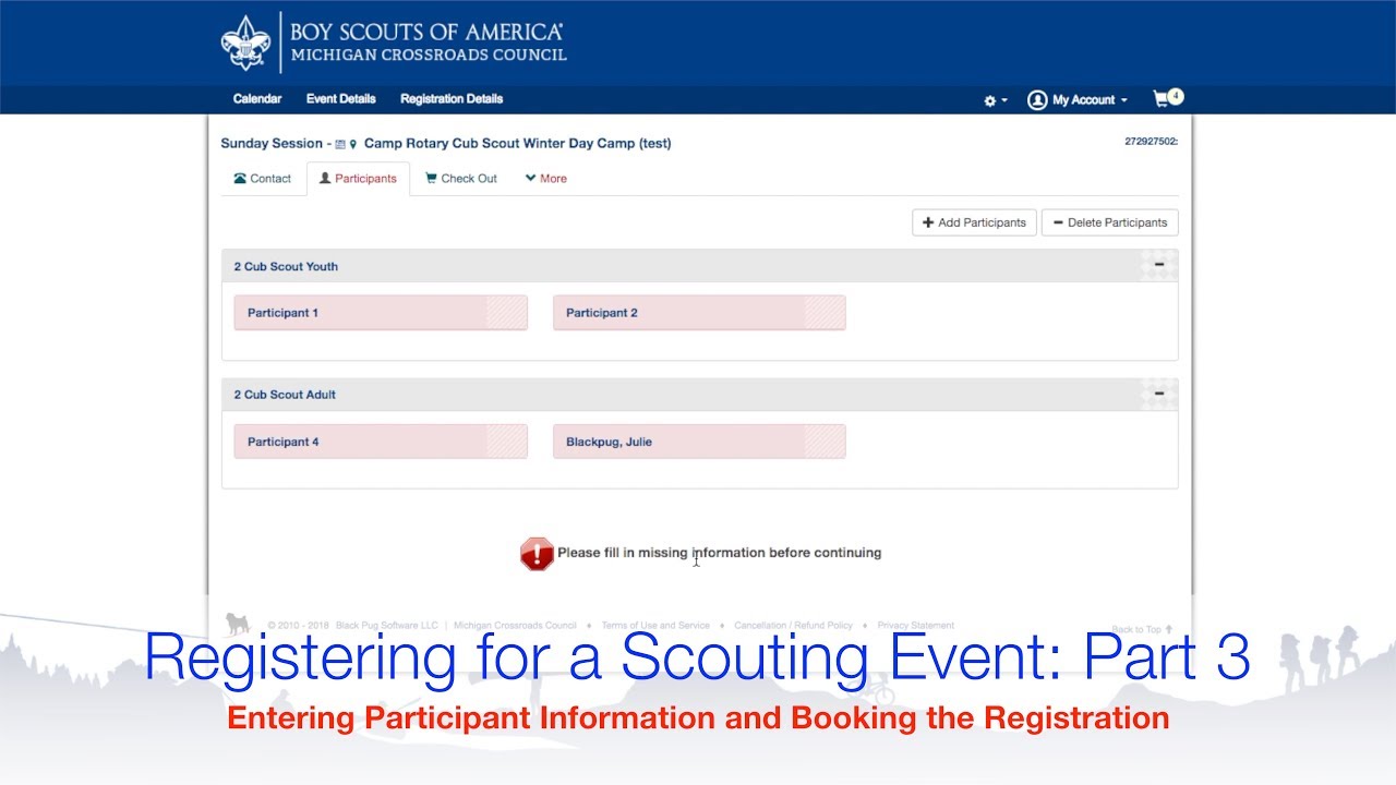 Boy Scout Council Software, Boy Scout Camp Software