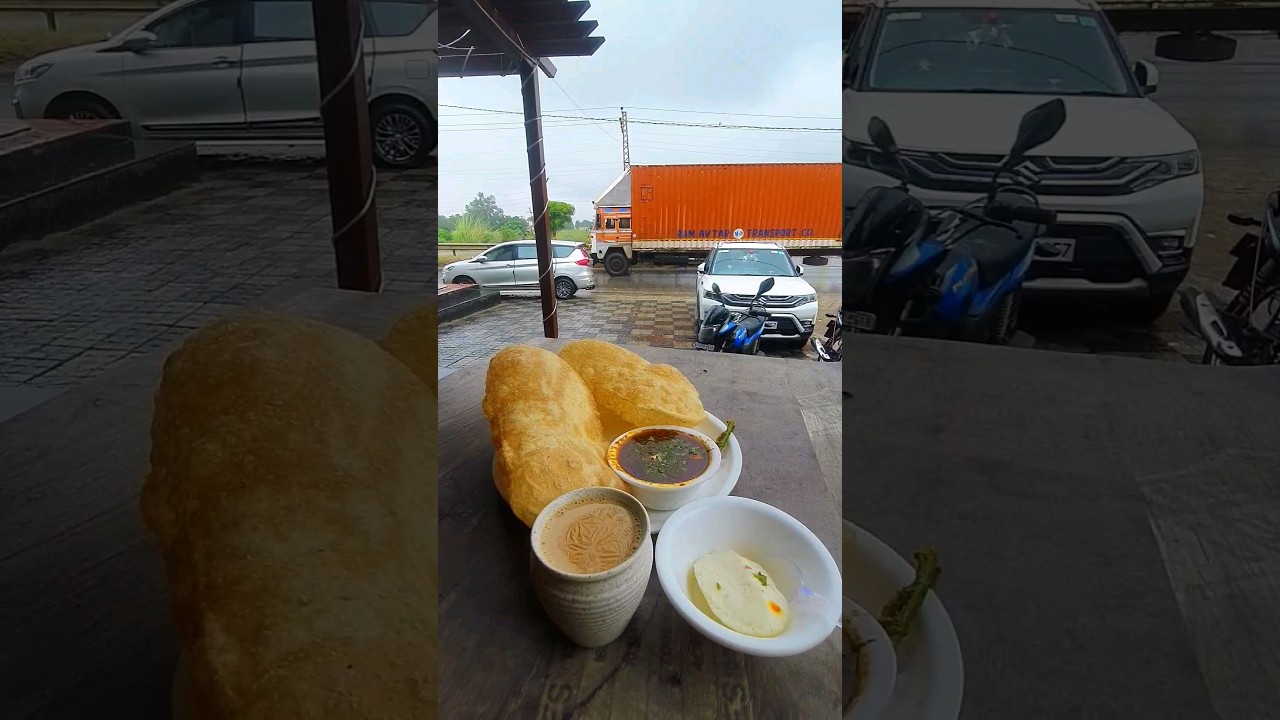 Rainy Breakfast Tale on a Highway 🌧😍 