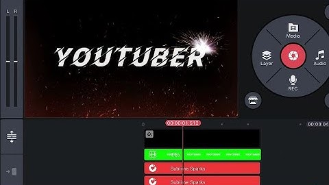 Spark intro Animation editing in kinemaster tutorial