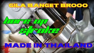 Ngintip Bore Up Stroke Honda Sonic Punya Thailand Edan Stroke Nya Tebel Banget Honda Sonic 125