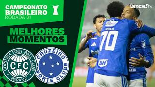 CORITIBA 0 X 1 CRUZEIRO | MELHORES MOMENTOS | CAMPEONATO BRASILEIRO | 21ª RODADA