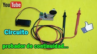 Como hacer un probador de continuidad | Muy facil