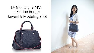 M41048 Louis Vuitton Monogram Empreinte Montaigne MM-Noir