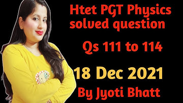 #htet #pgtphysics #18december2021 #solutions #solutions