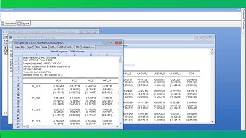 Mixed Frequency VAR Estimation in EViews 11