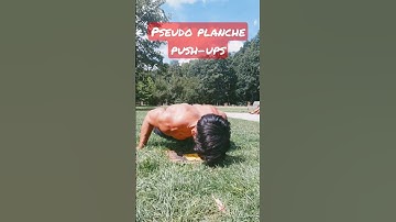 Push-ups too easy? Lean forward and push from the hips (pseudo planche push-ups)