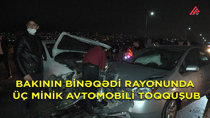Bakının Binəqədi rayonunda üç minik avtomobili toqquşub