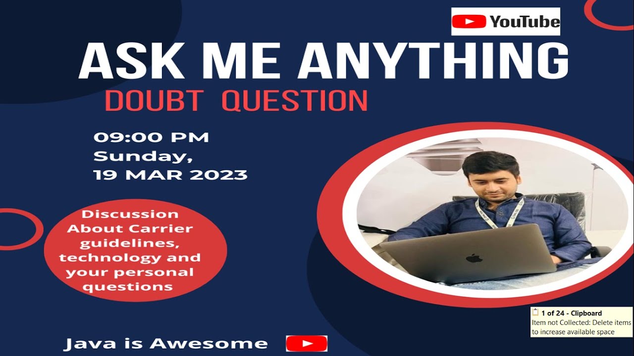 Live Java is Awesome Q/A Session online - YouTube