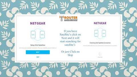 How to setup an Orbi Router RBR50