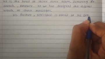 Pranav and his inventions | Imp shortnote | Std 11 | Unit 2 | Read 2 #shortnotes #imp