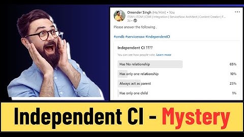 What Is An Independent CI ? | ServiceNow CMDB Concepts In English