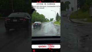 Driving in the rain in Lévis, Quebec | Printemps ASMR #automobile #accident #road #travel #roadtrip