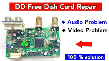 DD free dish card Audio Video problem | free dish card repair | Techno mitra