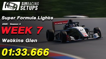 01:33.666 - Super Formula Lights - Watkins Glen + SETUP (2025S4 W7)