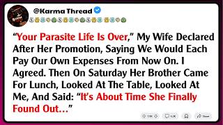“Your Parasite Life Is Over,” My Wife Declared After Her Promotion, Saying We Would Each Pay Our News