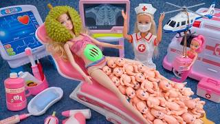 7 Minutes Satisfying With Unboxing Barbie Doll Family Playsetcute Pinkfong Ambulance Car Toys Asmr
