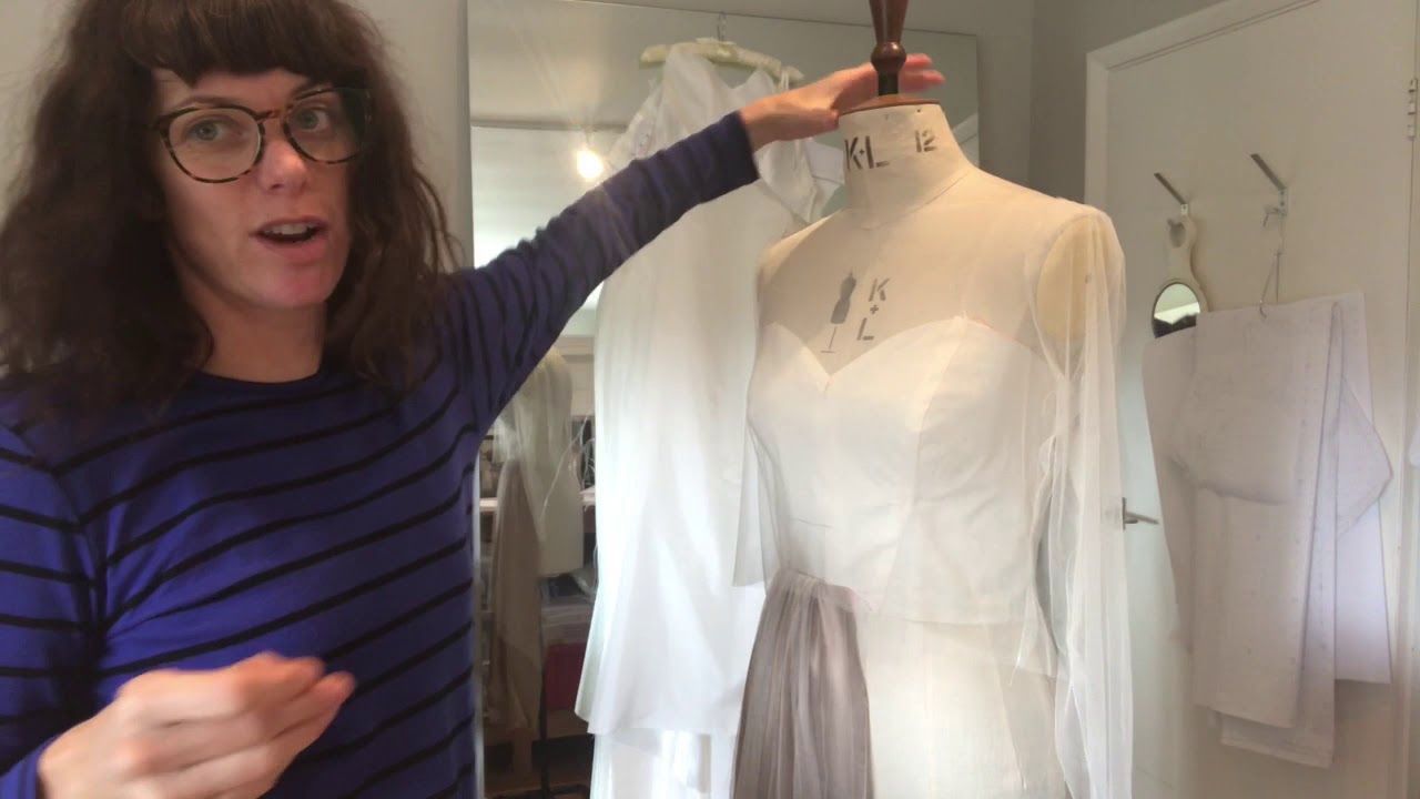 WeddingDress maker Cutting & Sewing Tulle YouTube