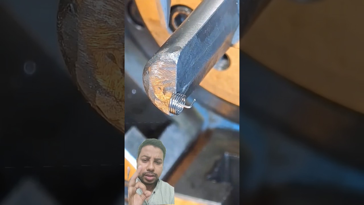 Manufacturing buckle spring bending process 