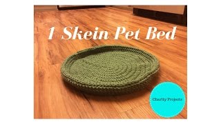 1 Skein Pet Bed Pattern was made free by Cris Porter. All rights are reserved to her. I do not make a profit off the pattern. Please click 