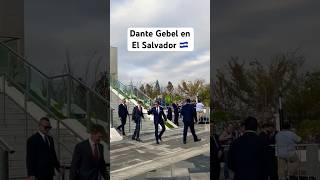 This is how Dante Gebel arrived at the inauguration of President Nayib Bukele.