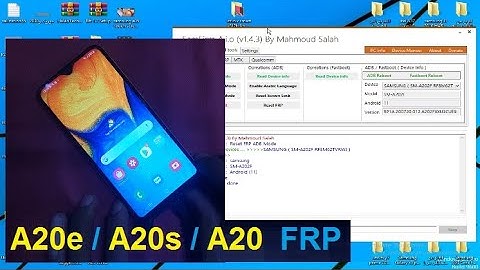 samsung A20e A20s A20 Frp Bypass | with SamFirm android 11