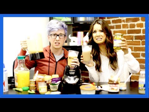 GROSS SMOOTHIE CHALLENGE (ft. Ingrid MissGlamorazzi)