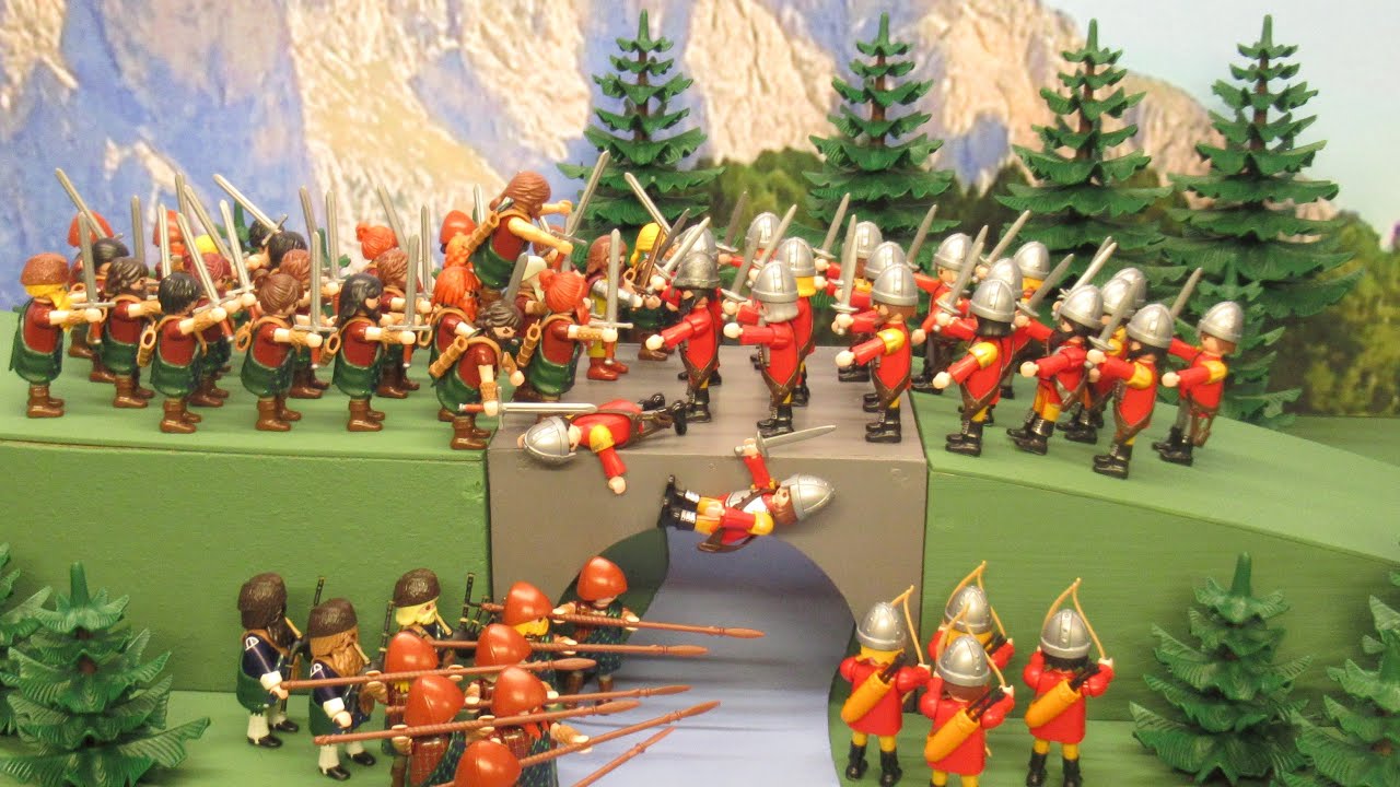 STIRLING BATAILLE EPIC : Highlanders VS Anglais ! Stop motion Playmobil !