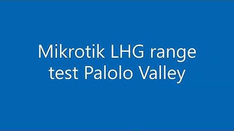 AREDN Mesh portable LHG hAP mikrotik field test Palolo