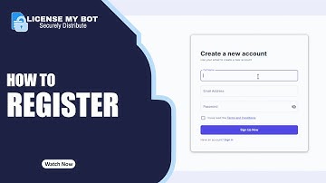 How To Register in License my bot?