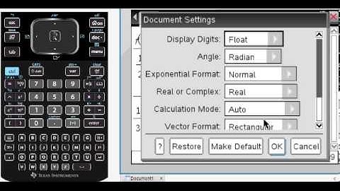TI-Nspire float setting fractions
