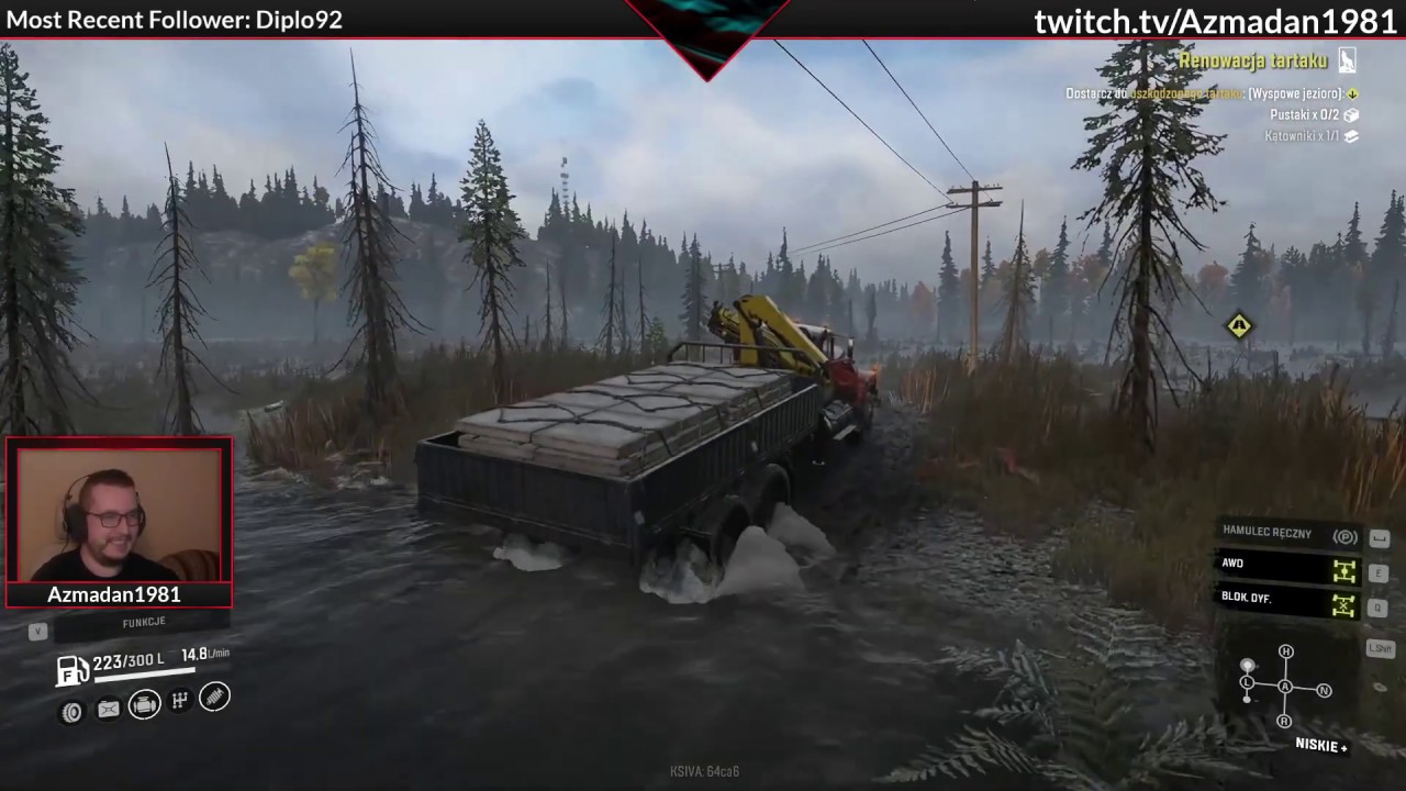 SnowRunner Michigan 2/2 Lumber Mill Revival / Renowacja tartaku Island Lake gameplay pl