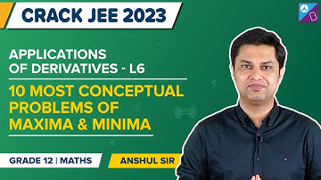 Applications of Maxima & Minima - Applications of Derivatives Class 12 Maths Topics | JEE Main 2023