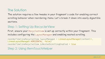 Solving the ItemTouchHelper Scroll Issue in Nested RecyclerView and HorizontalScrollView Setup
