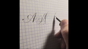 How to write Copperplate  A - beginner, intermediate, difficult #happywriting #calligraphy