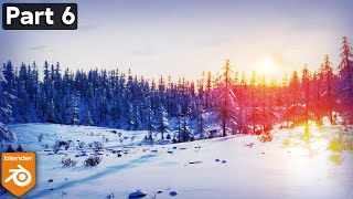 Winter Forest Environment - Part 6 (Blender Tutorial)