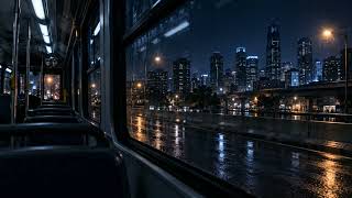 Last Bus Downtown | Full Midnight City Lo-fi Visualizer — Neural Nightwave screenshot 2