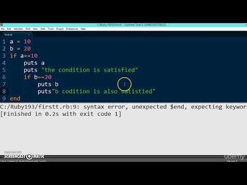 090 Learn python and ruby programming:- If statement