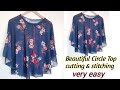 DIY Circle Top/Cape Cutting and Stitching/ Trendy Top Cutting And Stitching/2021 latest design