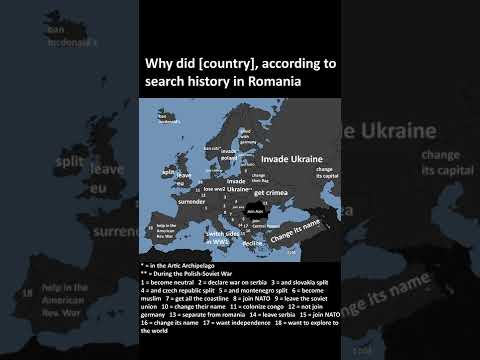 Why did country (according to search history in Romania)