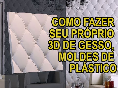 Como Fazer Seu Proprio 3d De Gesso Moldes De Plastico Youtube