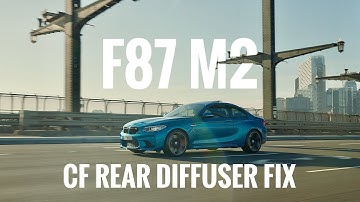 M2 CARBON DIFFUSER INSTALL - PERFECT FITMENT. F87 BMW M2