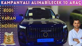 Kampanyali En İyi̇ Sifir Km 10 Suv Araç 2025 Kasim 800.000 Varan İndi̇ri̇m Firsati