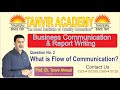 What is the flow of Communication? | Tanvir Academy
