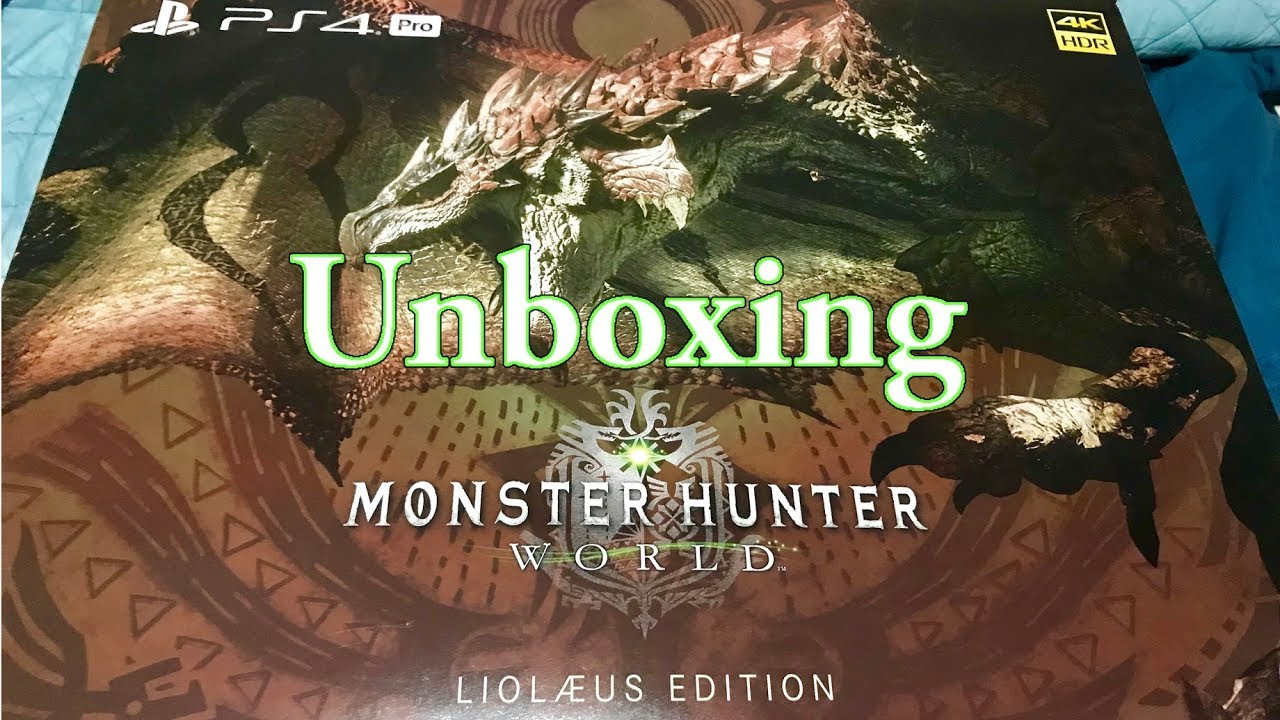 MONSTER HUNTER WORLD: LIOLAEUS EDITION | PS4 Pro 4K Unboxing [Limited  Edition]