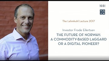 The Lehmkuhl Lecture 2017: Frode Eilertsen